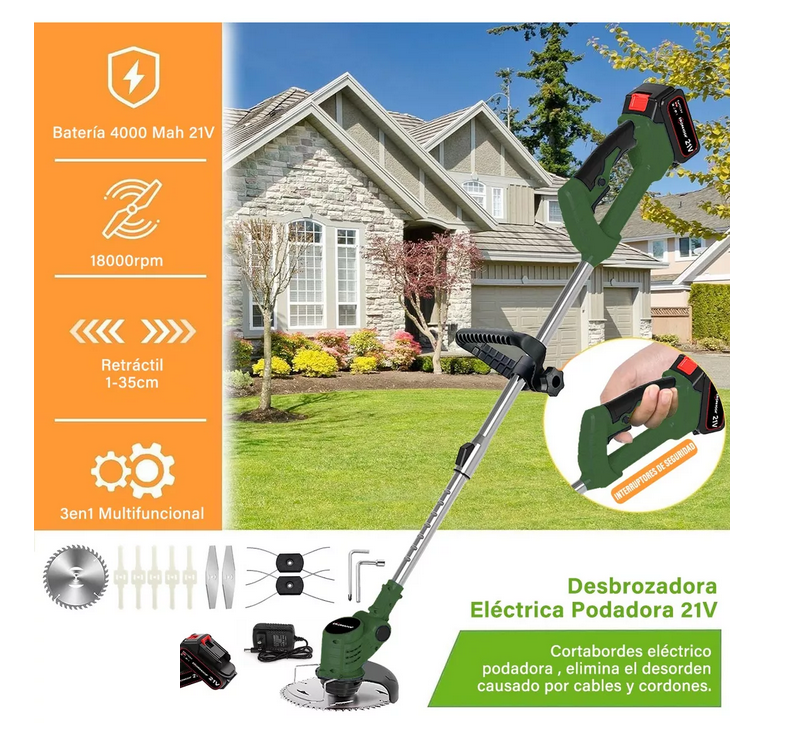 Desbrozadora Podadora Recargable